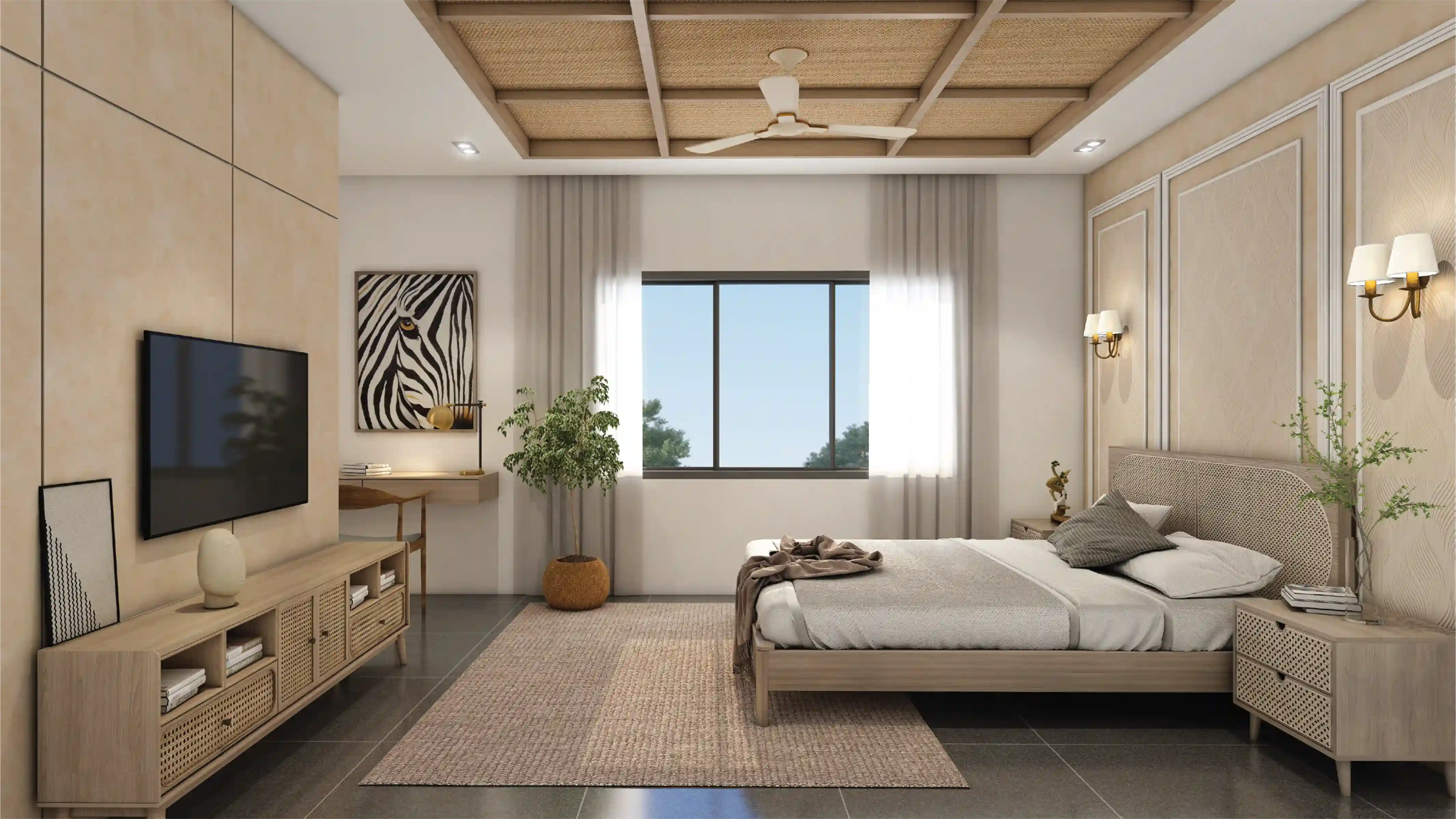Bedroom at Classic Indian Earth