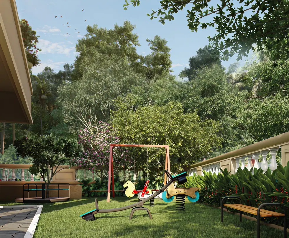 Outdoor recreation area at Indian Earth