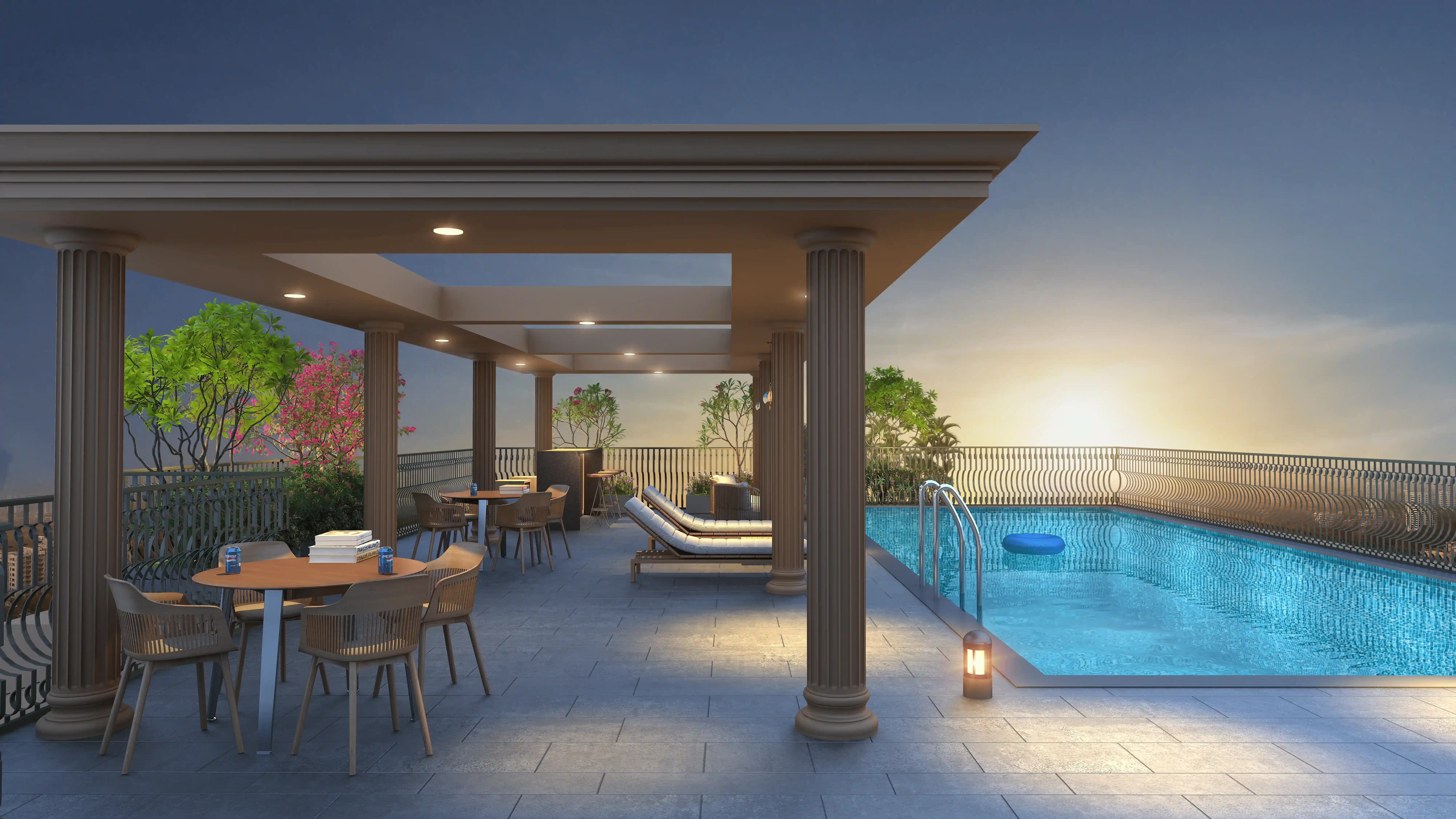 Infinity Swimming Pool at Classic Indian Essence